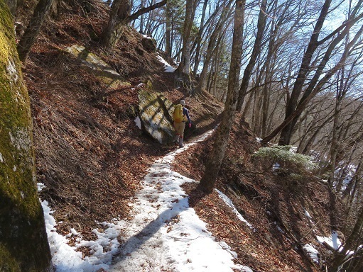 大菩薩嶺雪 1600m付近からチェーンスパイクを装着.jpg