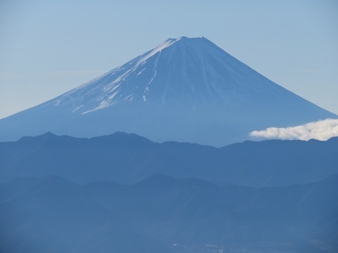 升形花咲御前山 升形山の山頂岩から 富士山アップ.jpg