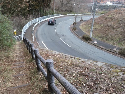 升形花咲御前山 道路に降り立つ.jpg