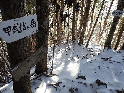 甲武信29 近丸新道分岐 積雪はそれほどでも.jpg
