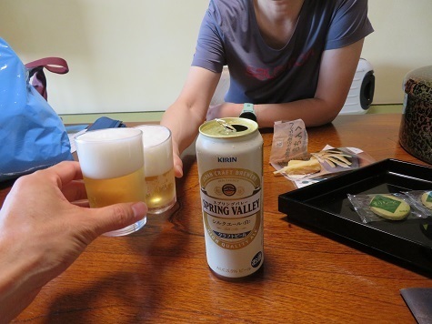 雄阿寒 この日の宿へ直行 スプリングバレーでお疲れさん♪.jpg